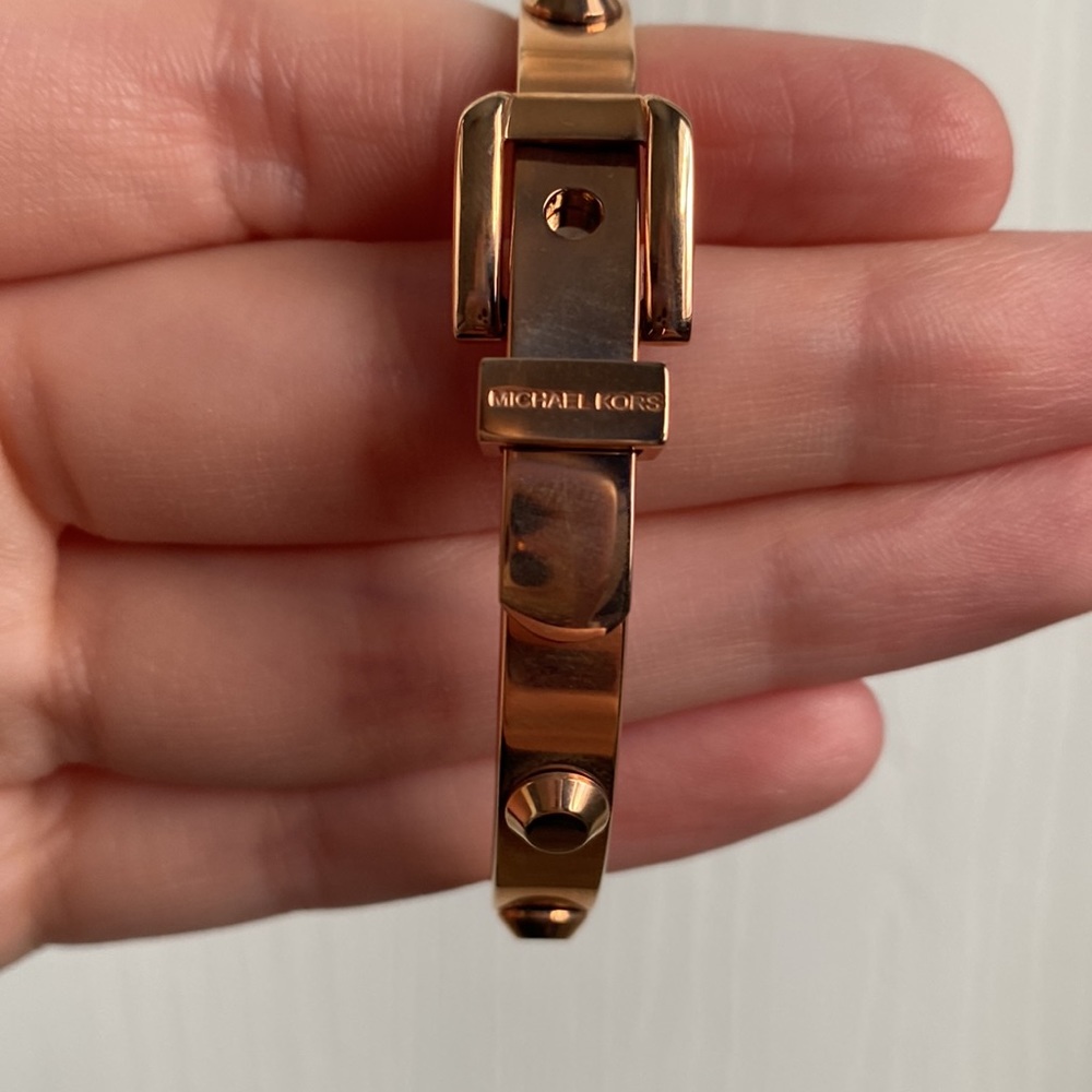 Michael Kors Rose Gold Belt Bracelet - Picture 5 of 8
